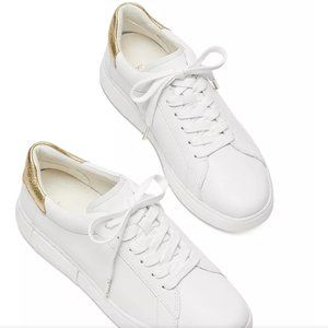 Kate Spade Gold White Sneakers Size 6.5